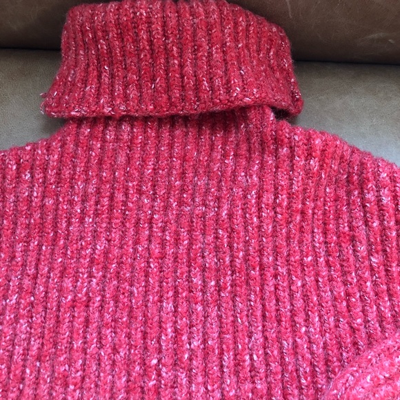 Goddess cropped ribbed turtleneck sweater cozy knit bohemian layer fall winter - Picture 4 of 8